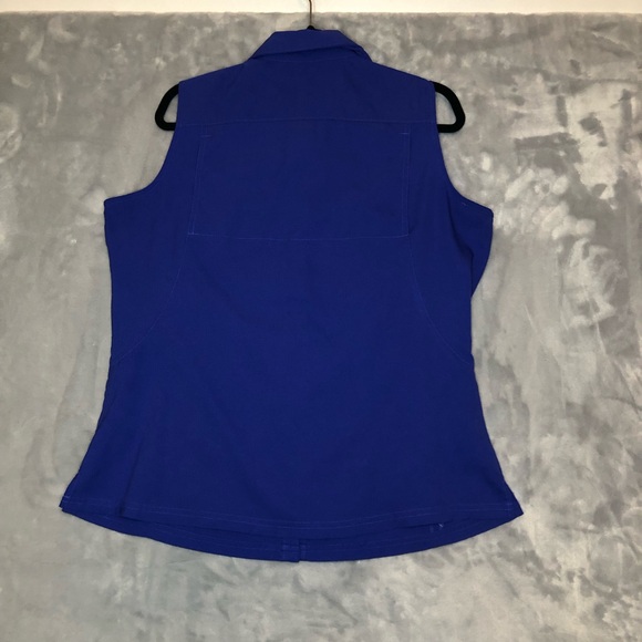 Columbia Omni Shade Sun Protector Sleeveless Button Up Blouse Purple Size Large - Picture 4 of 7